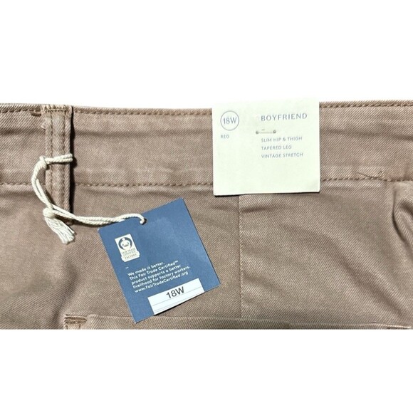 Universal Thread Women’s 18W Boyfriend Jeans Brown Stretch Cargo Pockets NWT - Picture 5 of 5